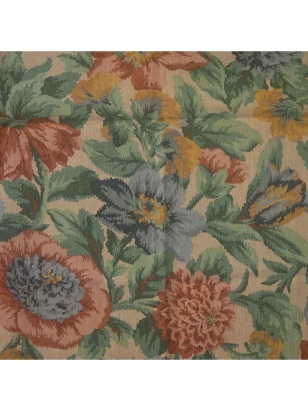 Floral Tablecloth Card Table Square Topper Party 33 x 34 Reversible Multicolor